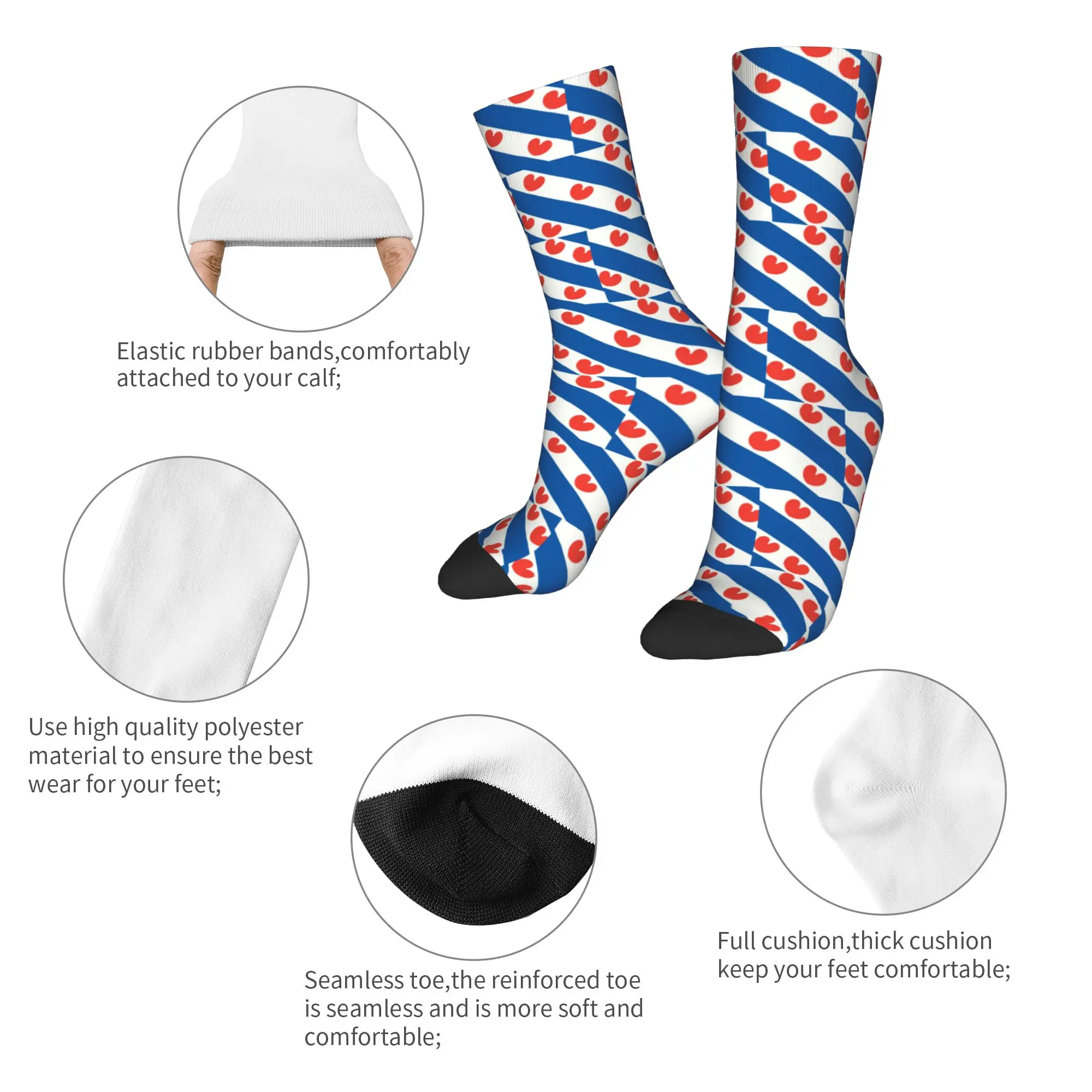 Custom Friesland Flag Men's Cr - Dress Sock Men review and price