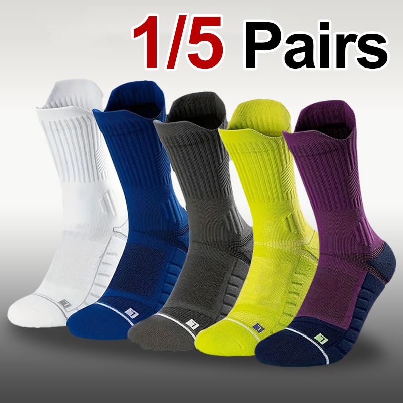 1/5 Pair Men Towel Bottom Bask - Athletic Sock Cushion review and price