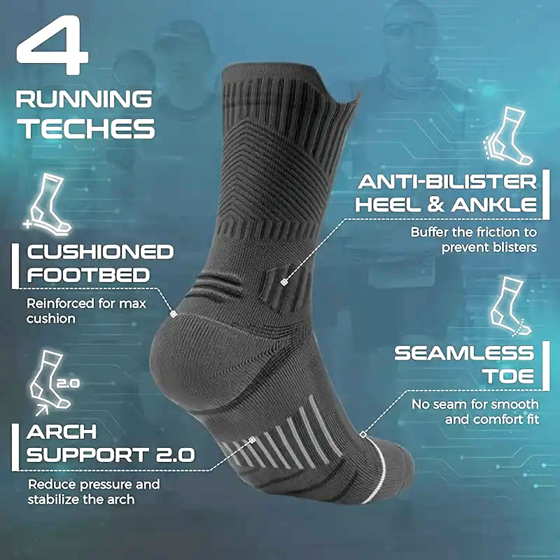 1/5 Pair Men Towel Bottom Bask - Athletic Sock Cushion review and price